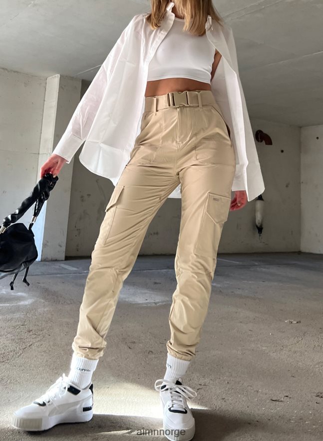 AIM'N kvinner beige cargo bukser 6FV40N708 klær