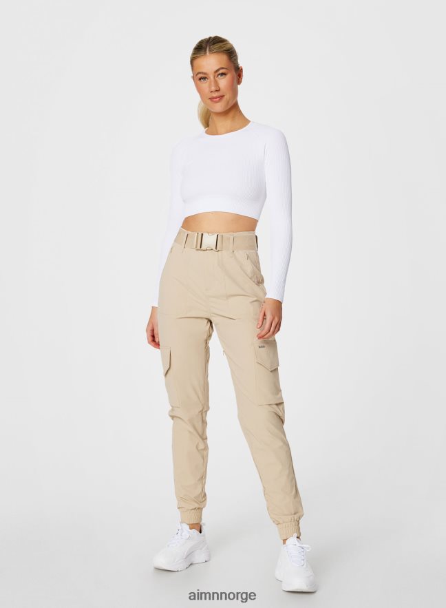 AIM'N kvinner beige cargo bukser 6FV40N708 klær