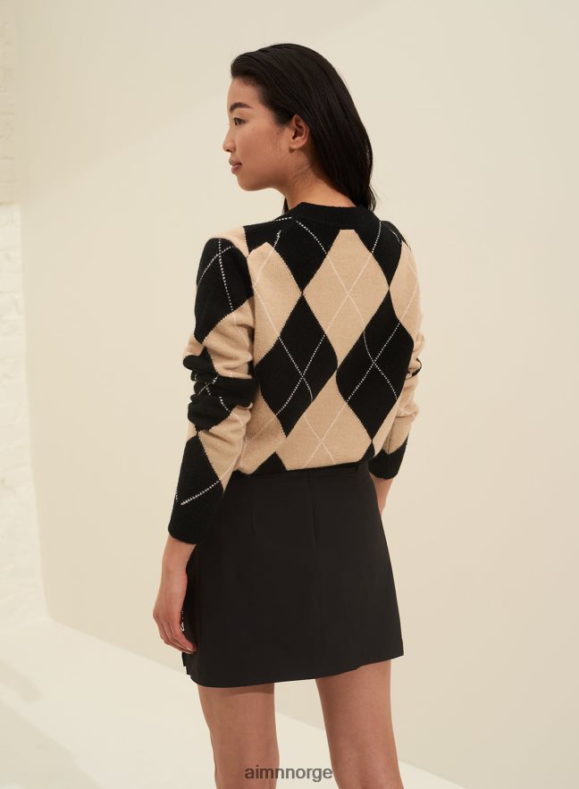 AIM'N kvinner argyle strikket genser 6FV40N448 klær