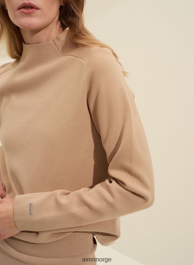 AIM'N kvinner beige perfekt strikket genser 6FV40N414 klær