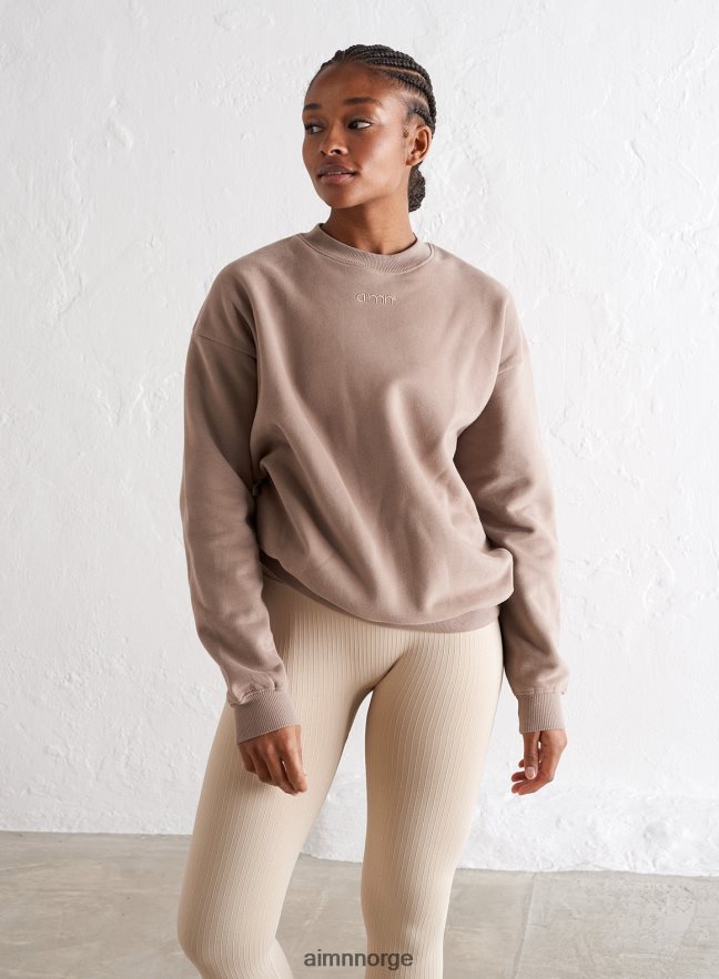 AIM'N kvinner sweatshirt med espressologo 6FV40N658 klær