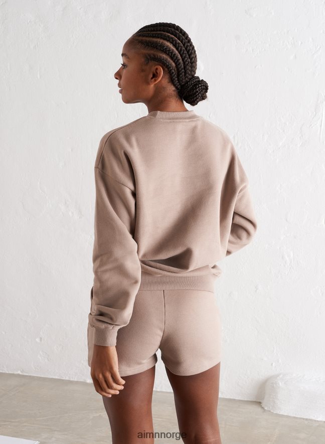 AIM'N kvinner sweatshirt med espressologo 6FV40N658 klær