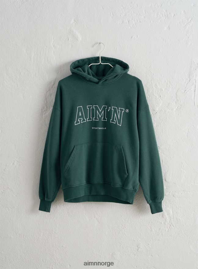 AIM'N kvinner furugrønn college svettehette 6FV40N663 klær
