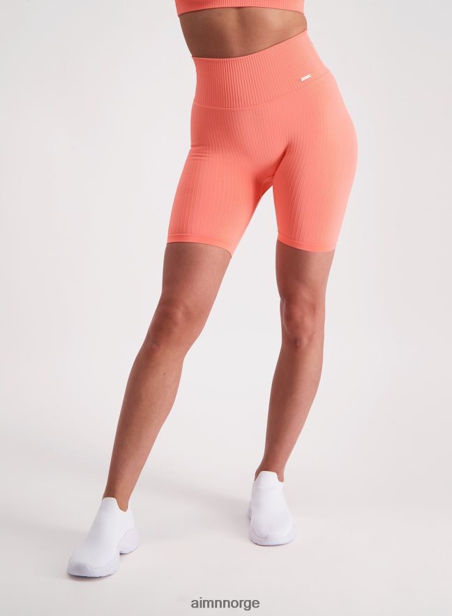 AIM'N kvinner korallribbede sømløse bikershorts 6FV40N577 klær