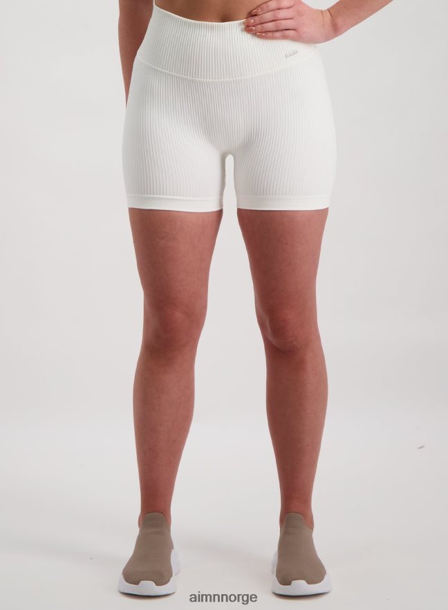 AIM'N kvinner off-white ribbet midi bikershorts 6FV40N494 klær