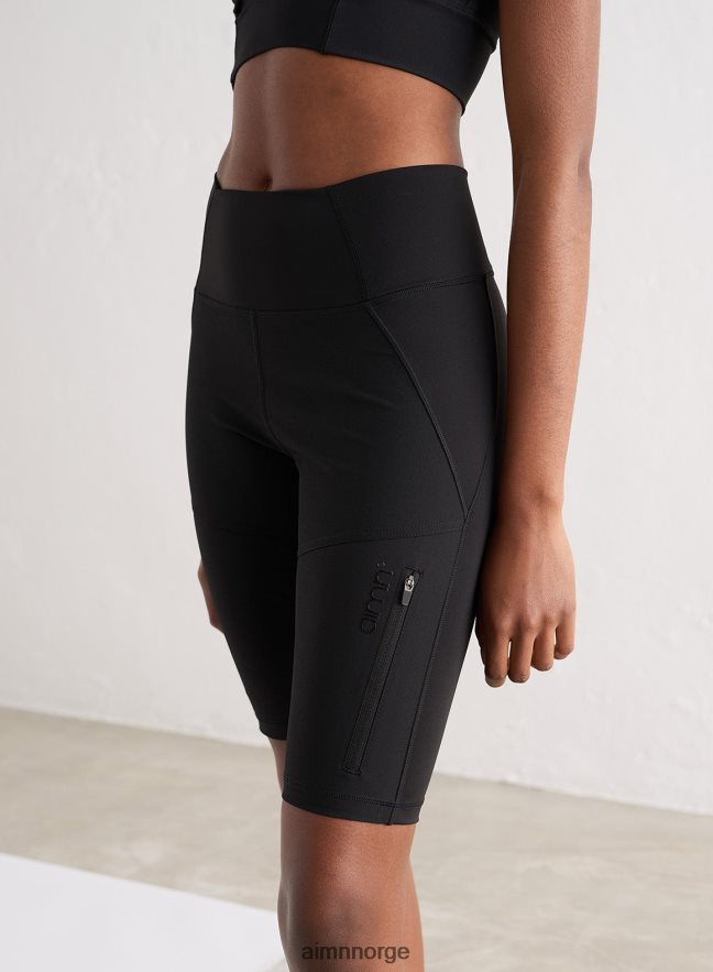 AIM'N kvinner svarte utendørs bikershorts 6FV40N529 klær