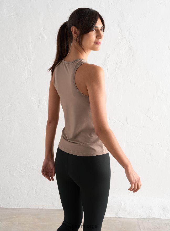 AIM'N kvinner espresso soft basic kant tank topp 6FV40N360 klær