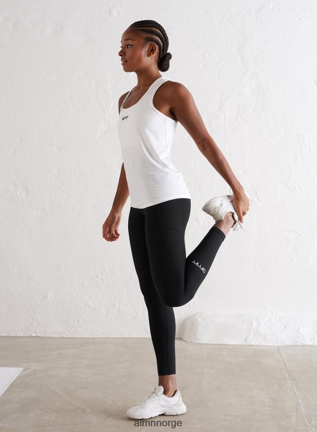 AIM'N kvinner hvit myk basic racerback tank 6FV40N361 klær
