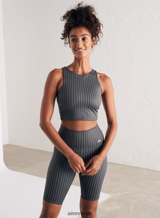 AIM'N kvinner nålestripe crop top 6FV40N291 klær