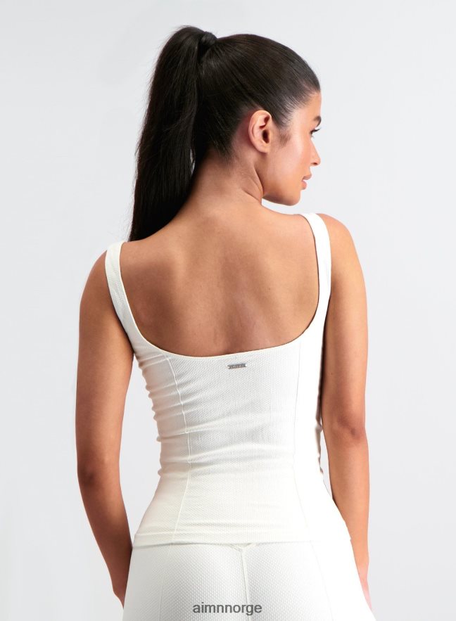 AIM'N kvinner off-white luksus sømløs singlet 6FV40N320 klær