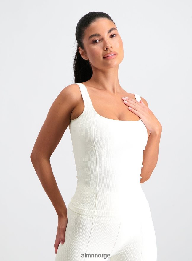 AIM'N kvinner off-white luksus sømløs singlet 6FV40N320 klær