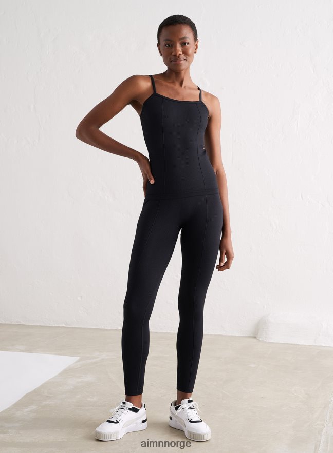 AIM'N kvinner sort luxe sømløs stropp singlet 6FV40N376 klær