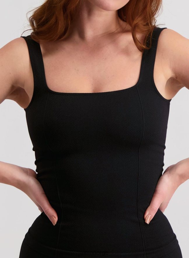 AIM'N kvinner svart luksus sømløs singlet 6FV40N332 klær