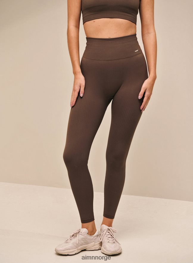 AIM'N kvinner macchiato ribbestrikkede sømløse tights 6FV40N18 klær
