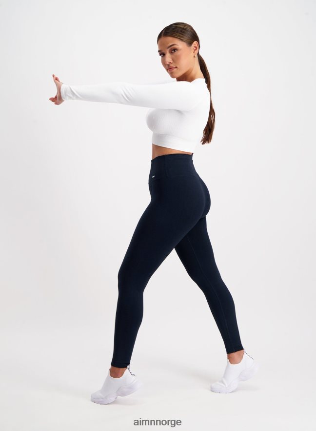 AIM'N kvinner marine luksuriøse sømløse tights 6FV40N24 klær