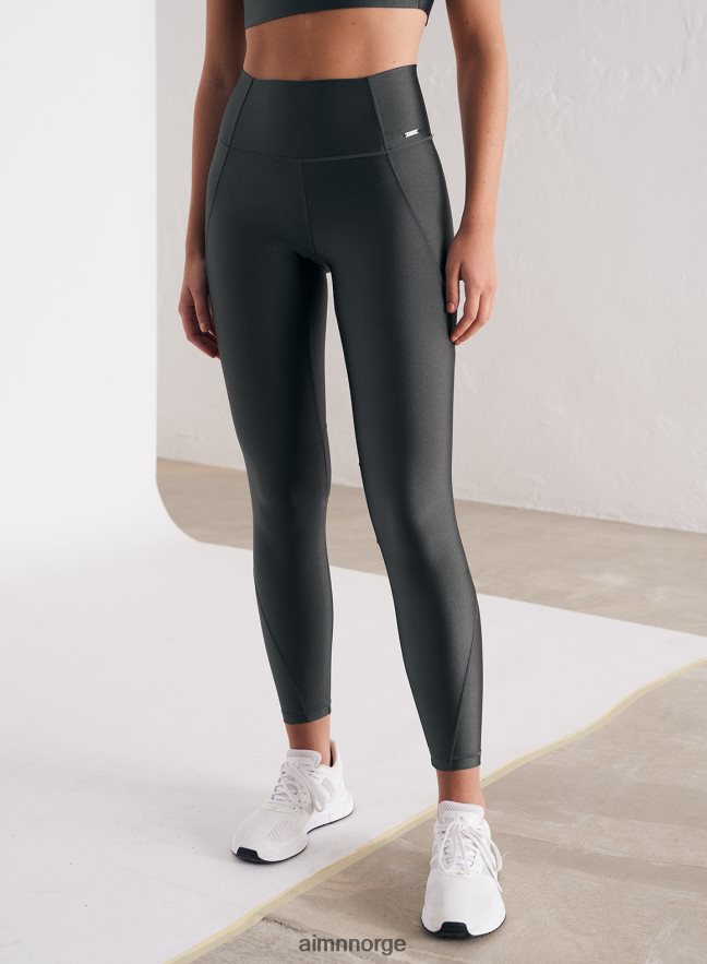 AIM'N kvinner shadow grey tempo shimmer tights 6FV40N96 klær
