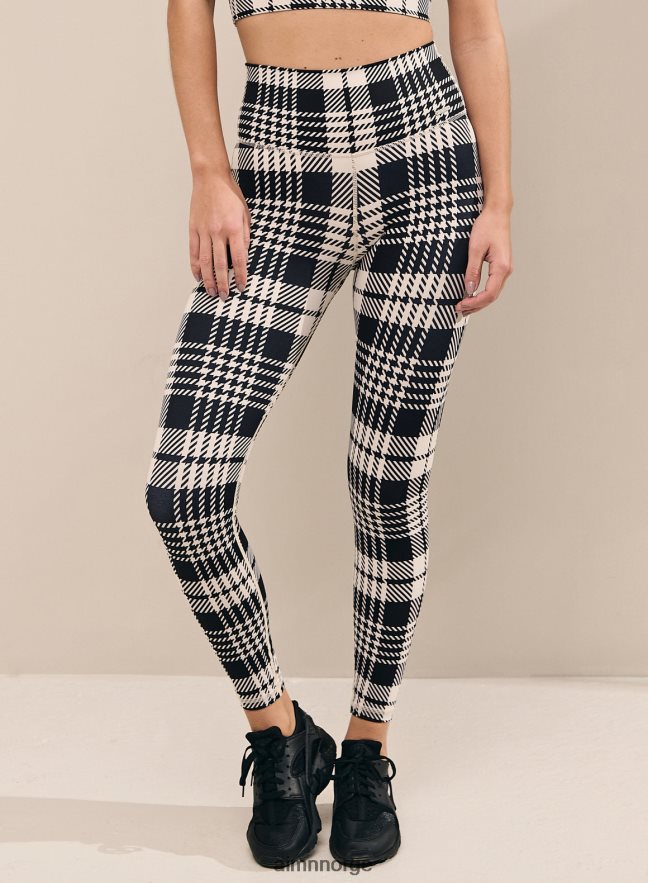 AIM'N kvinner svart rutete tights 6FV40N129 klær