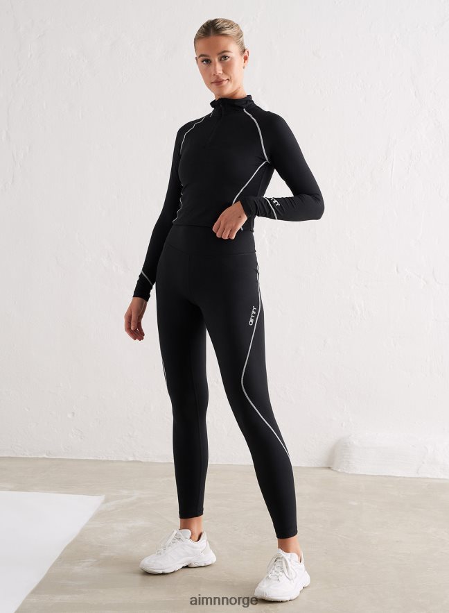 AIM'N kvinner svarte baselayer bukser 6FV40N76 klær