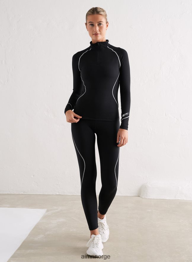 AIM'N kvinner svarte baselayer bukser 6FV40N76 klær