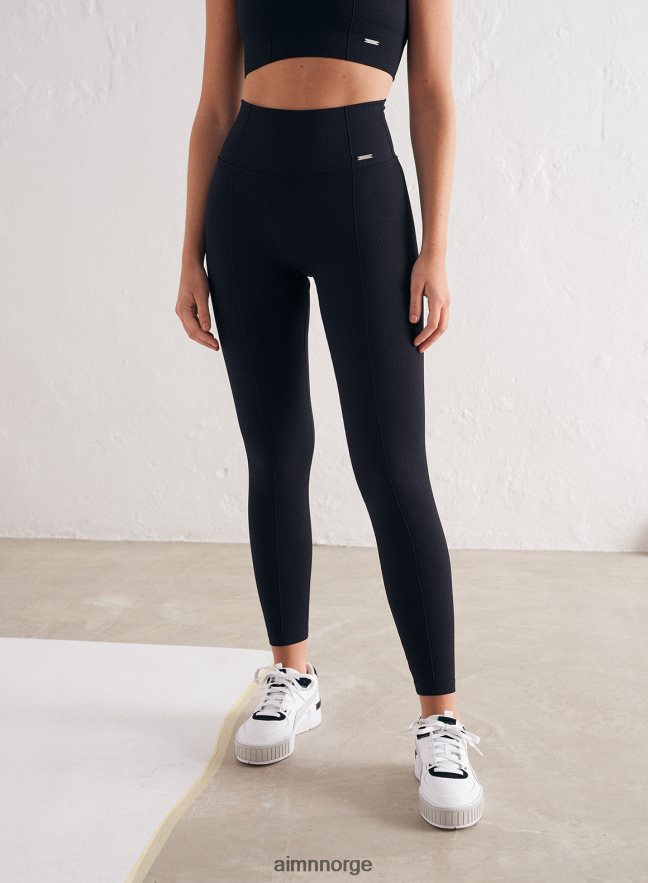 AIM'N kvinner svarte luksuriøse sømløse tights 6FV40N45 klær