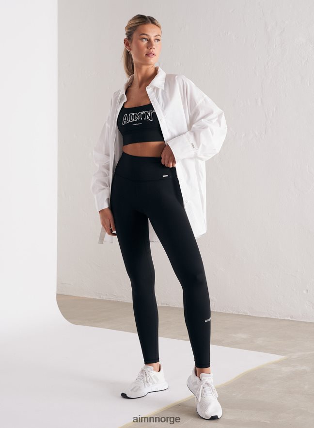 AIM'N kvinner svarte tights for sportsklær 6FV40N23 klær