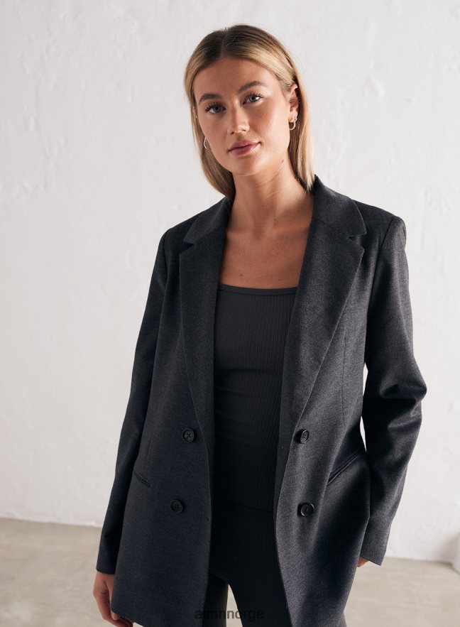 AIM'N kvinner dobbeltspent blazer i ull 6FV40N749 klær