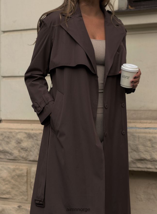 AIM'N kvinner macchiato resirkulert tech trenchcoat 6FV40N722 klær