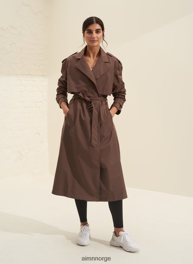 AIM'N kvinner macchiato resirkulert tech trenchcoat 6FV40N722 klær