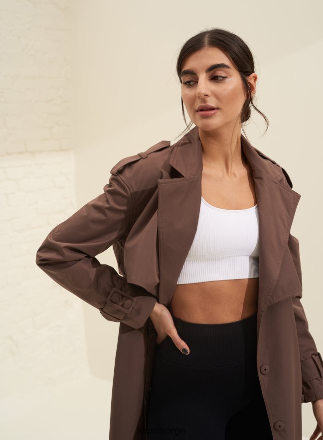 AIM'N kvinner macchiato resirkulert tech trenchcoat 6FV40N722 klær