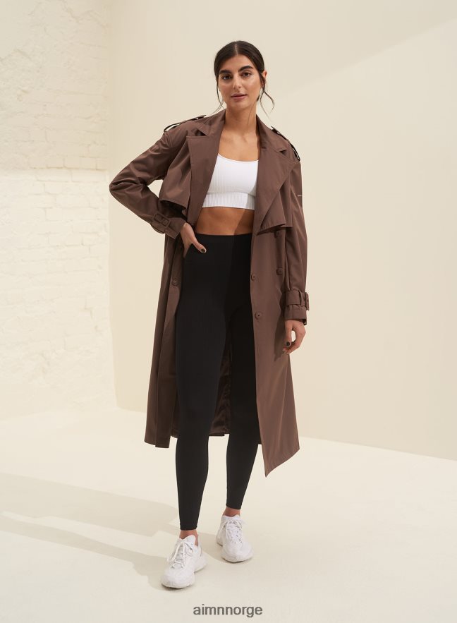 AIM'N kvinner macchiato resirkulert tech trenchcoat 6FV40N722 klær