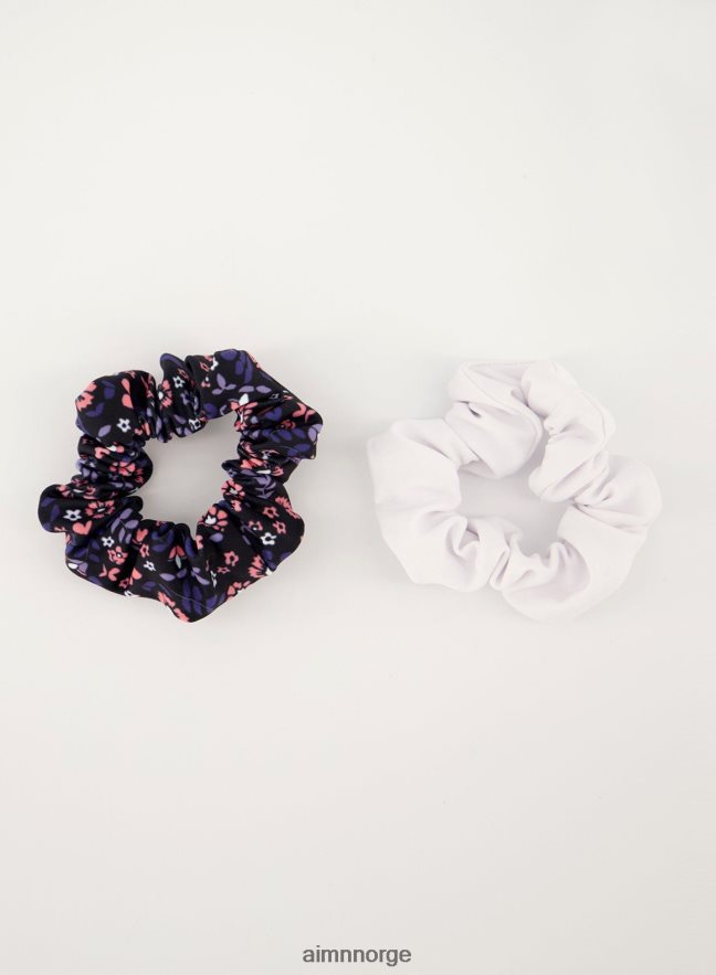AIM'N kvinner 2-pakning scrunchie fleur/hvit 6FV40N844 tilbehør