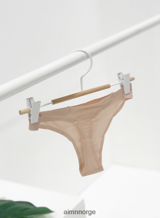 AIM'N kvinner beige usynlig thong 3-pakning 6FV40N778 tilbehør