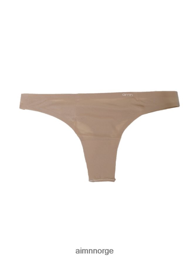 AIM'N kvinner beige usynlig thong 3-pakning 6FV40N778 tilbehør