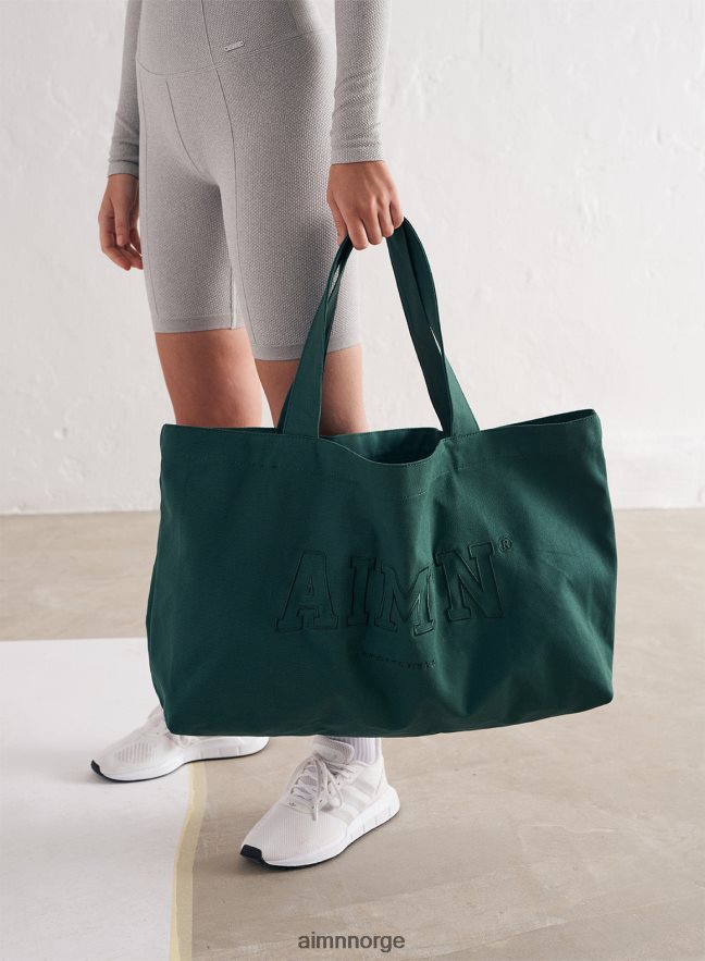 AIM'N kvinner furugrønn college-tote bag 6FV40N820 tilbehør